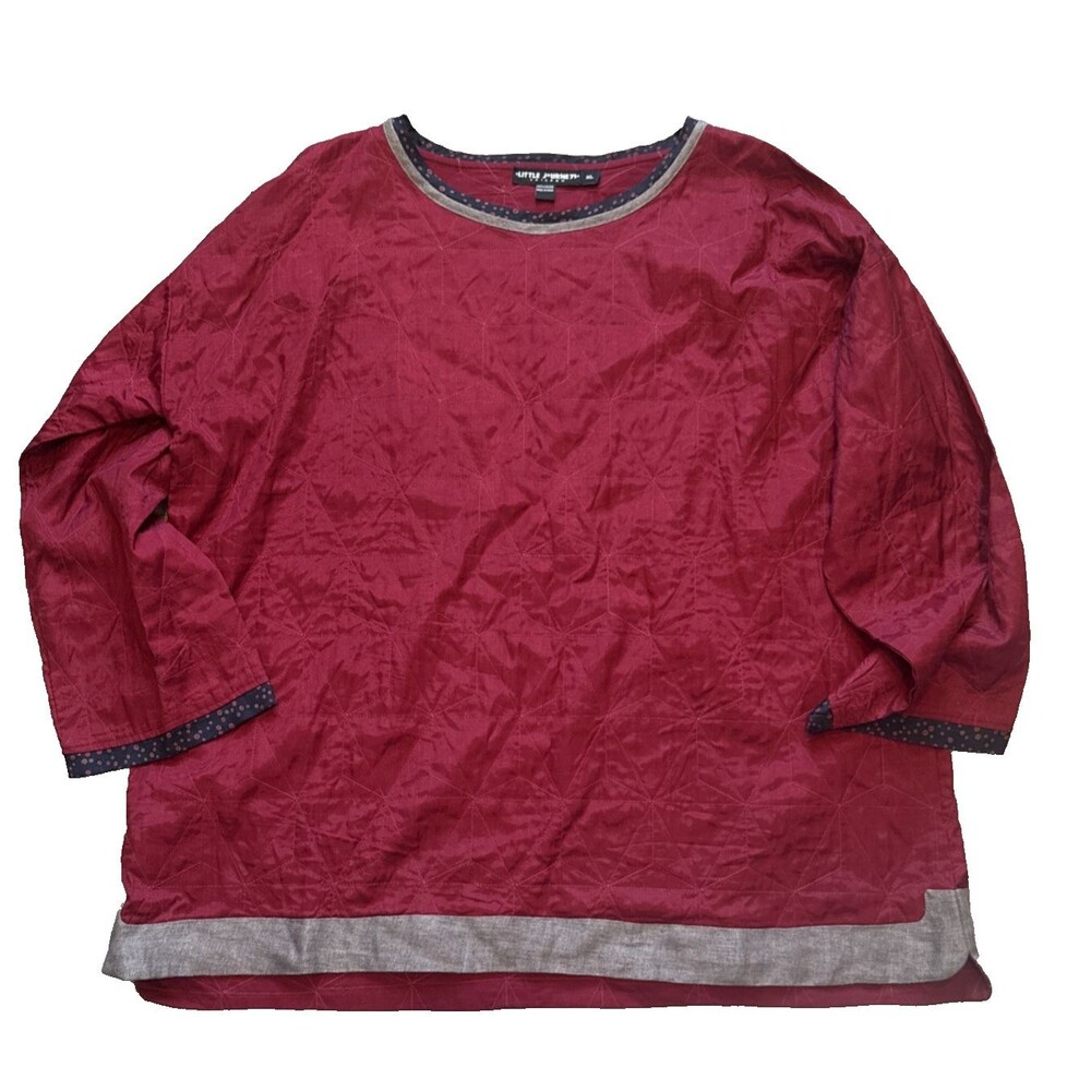 Little Journeys Chicago Pullover Upcycled Ethical Clothing XL Quilted Reclaimed